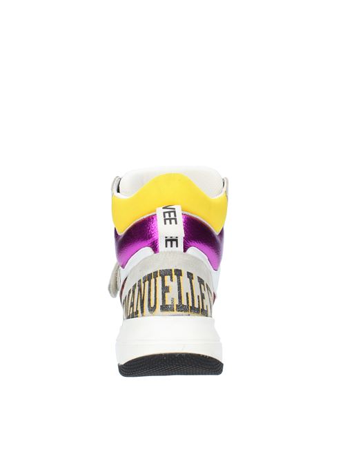 Sneakers modello 422P-900-13-P011CB in pelle camoscio e tessuto EMANUELLE VEE | 422P-900-13-P011CBMULTICOLOR